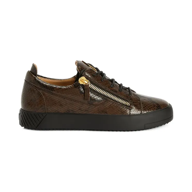 Giuseppe Zanotti Frankie mit doppeltem Reißverschluss “Brown” (RU20079H04)