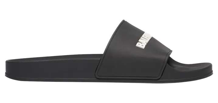 Balenciaga Pool Slide Black White