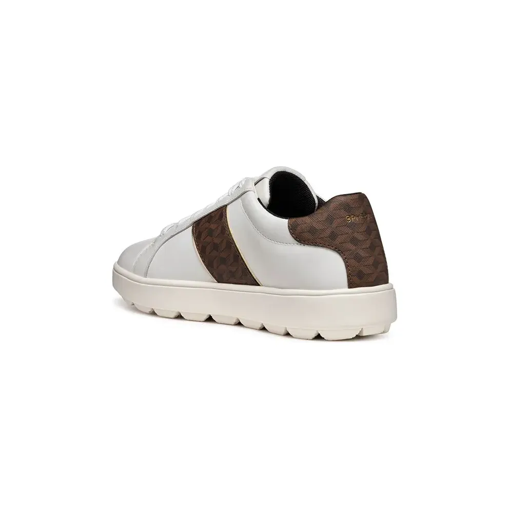 Geox sneaker White / Dark Brown (D46WEA08504-C0356)