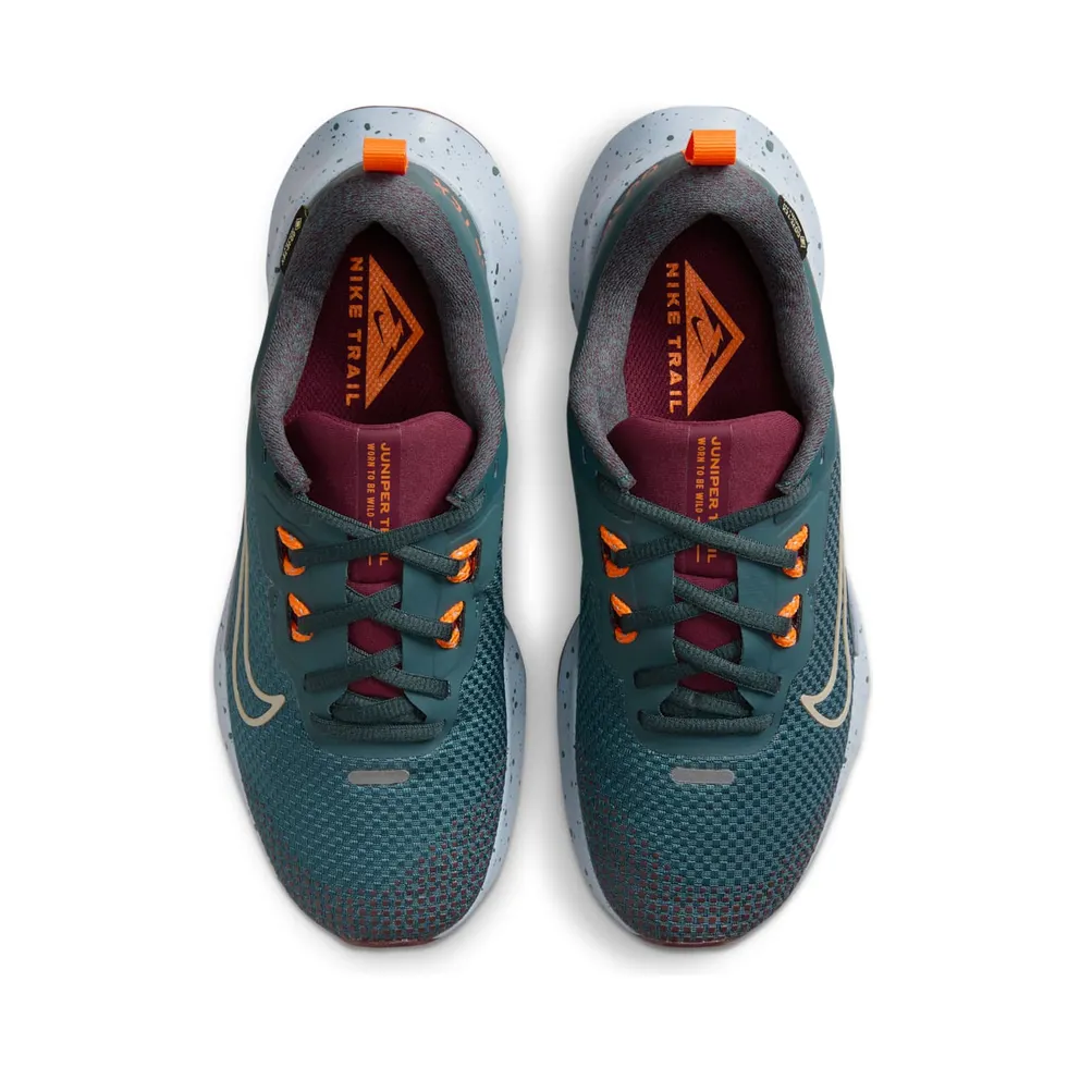 Nike Juniper Trail 2 Gore-Tex Deep Jungle Night Maroon Safety Orange Khaki (FB2065-300)