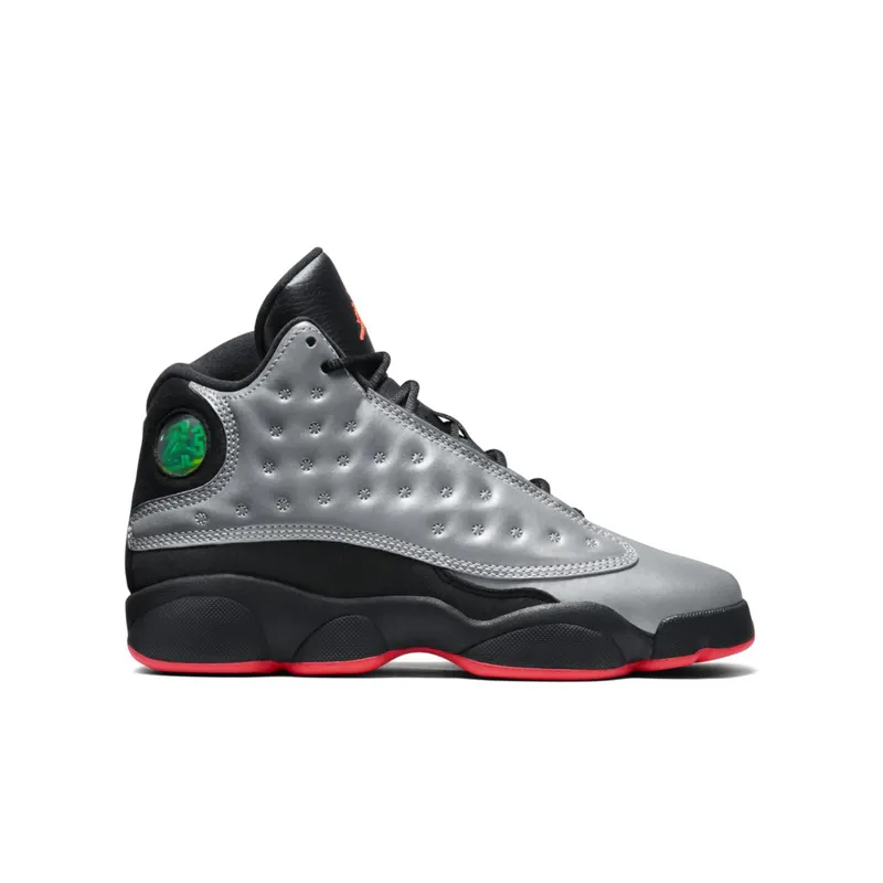 Jordan 13 Retro Infrared 23 (GS) Rflct Slv/Infrrd 23/Black (696299-023)