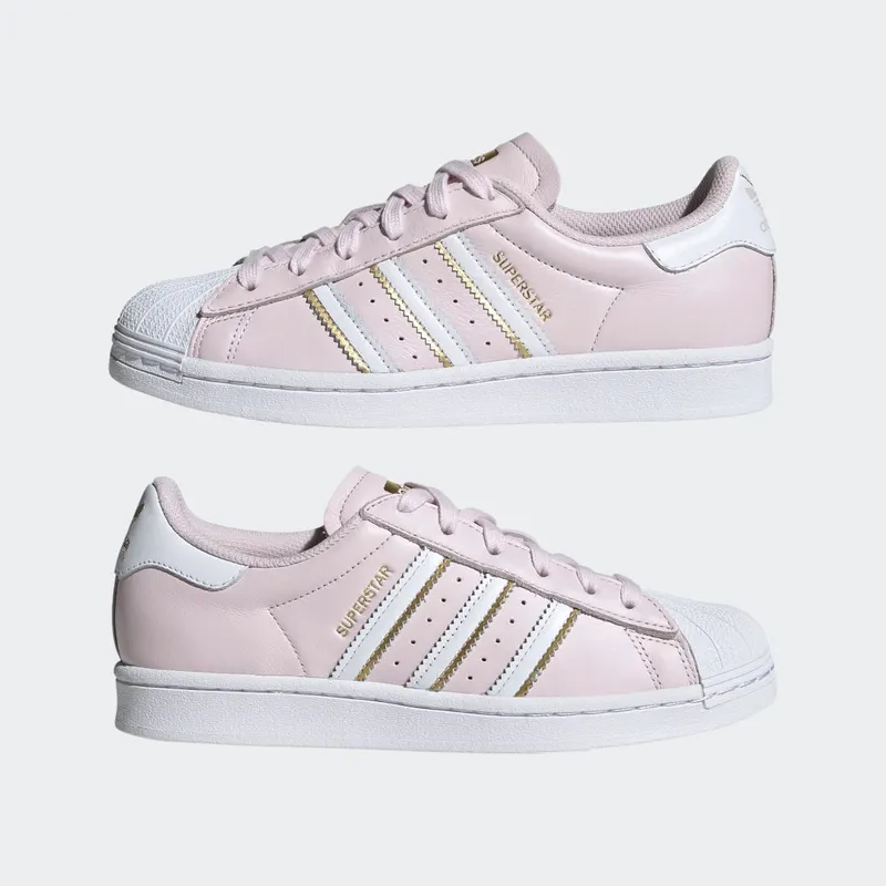 Adidas Superstar Cloud White / Almost Pink / Gold Metallic (GZ3453)