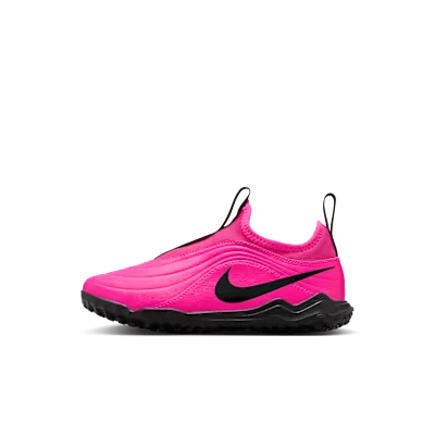 Nike Jr. Tiempo Maestro Flex ‘ Turf High-Top “Pink Blast / Black” (IB5030-600)