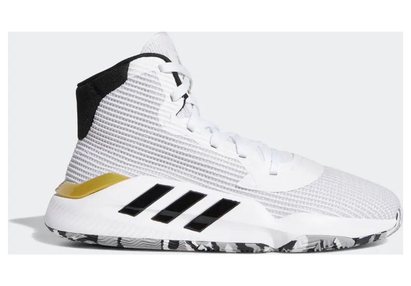 Adidas Pro Bounce 2019 ‘White Gold Metallic’ Cloud White/Core Black/Gold Metallic (EE3896)