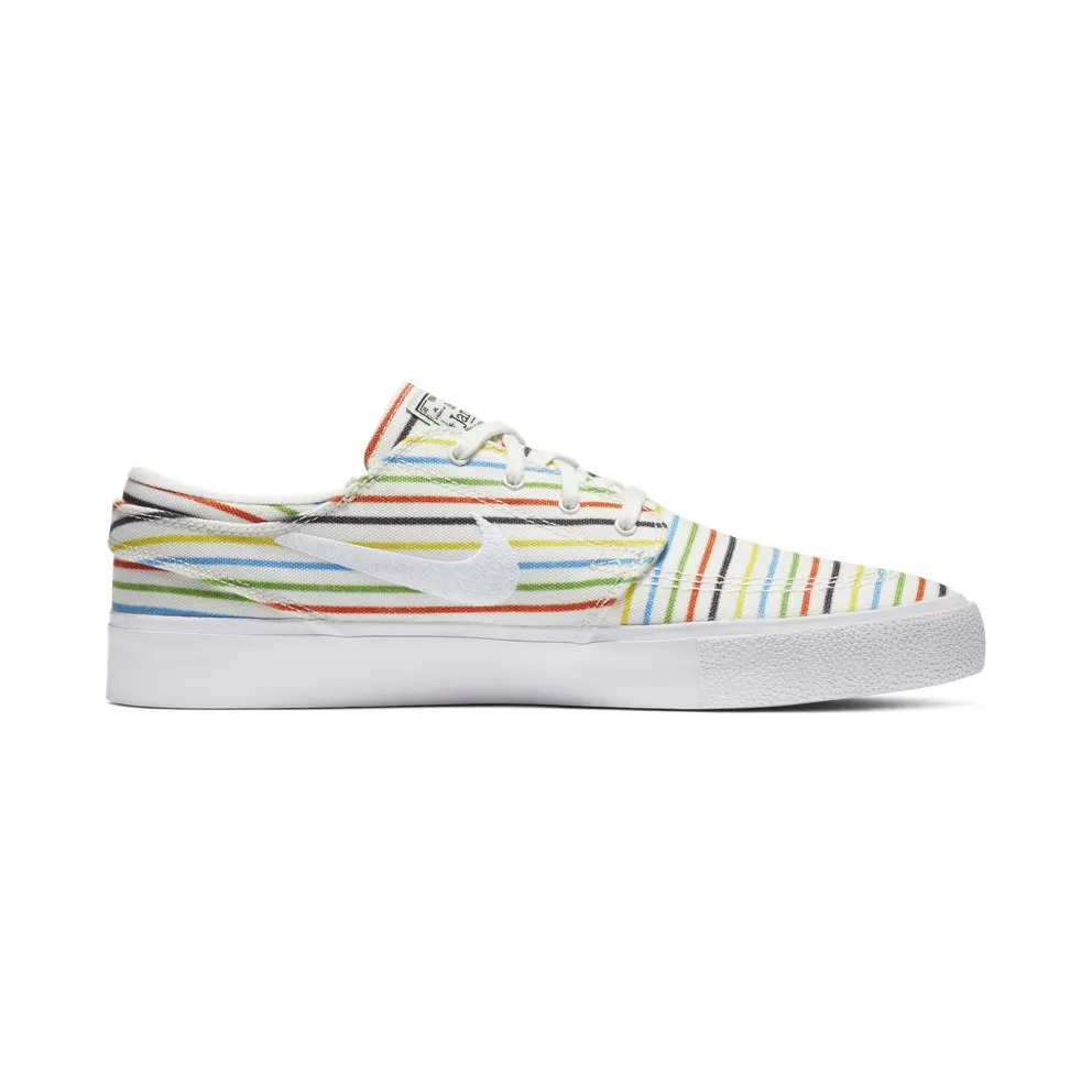Nike SB Zoom Stefan Janoski Canvas Multi-Color Pinstripes Sail/Sail-White-White (AQ7878-100)