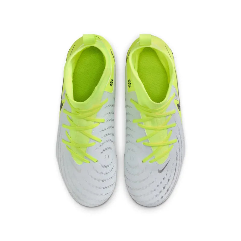 Nike Jr. Phantom Luna 2 Academy MG Metallic Silver Volt Black (FJ2603-003)