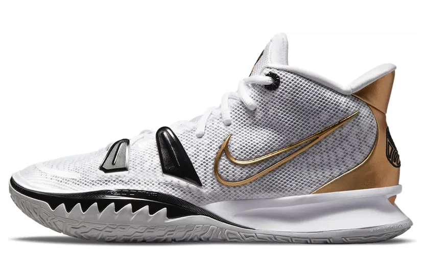 Nike Kyrie 7 White Black Gold (CQ9326-101)