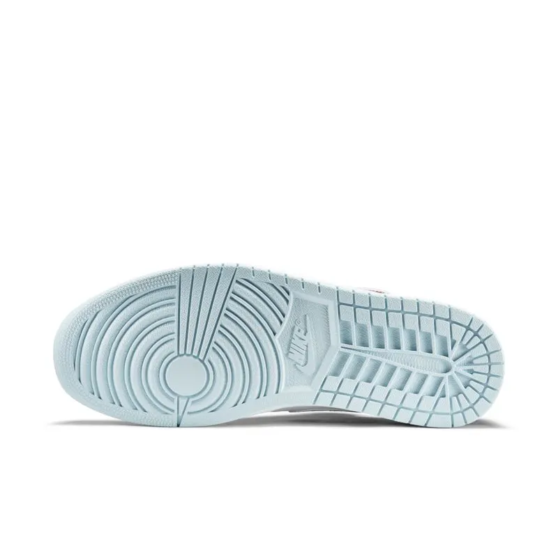 Jordan 1 Retro Low N7 White/Dark Turquoise-Black-Ice Cube Blue (744805-100)