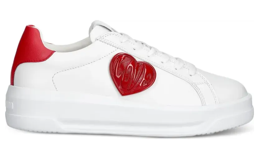 Love Moschino mit Herz-Patch “White” (JA15235G1PIAQ)
