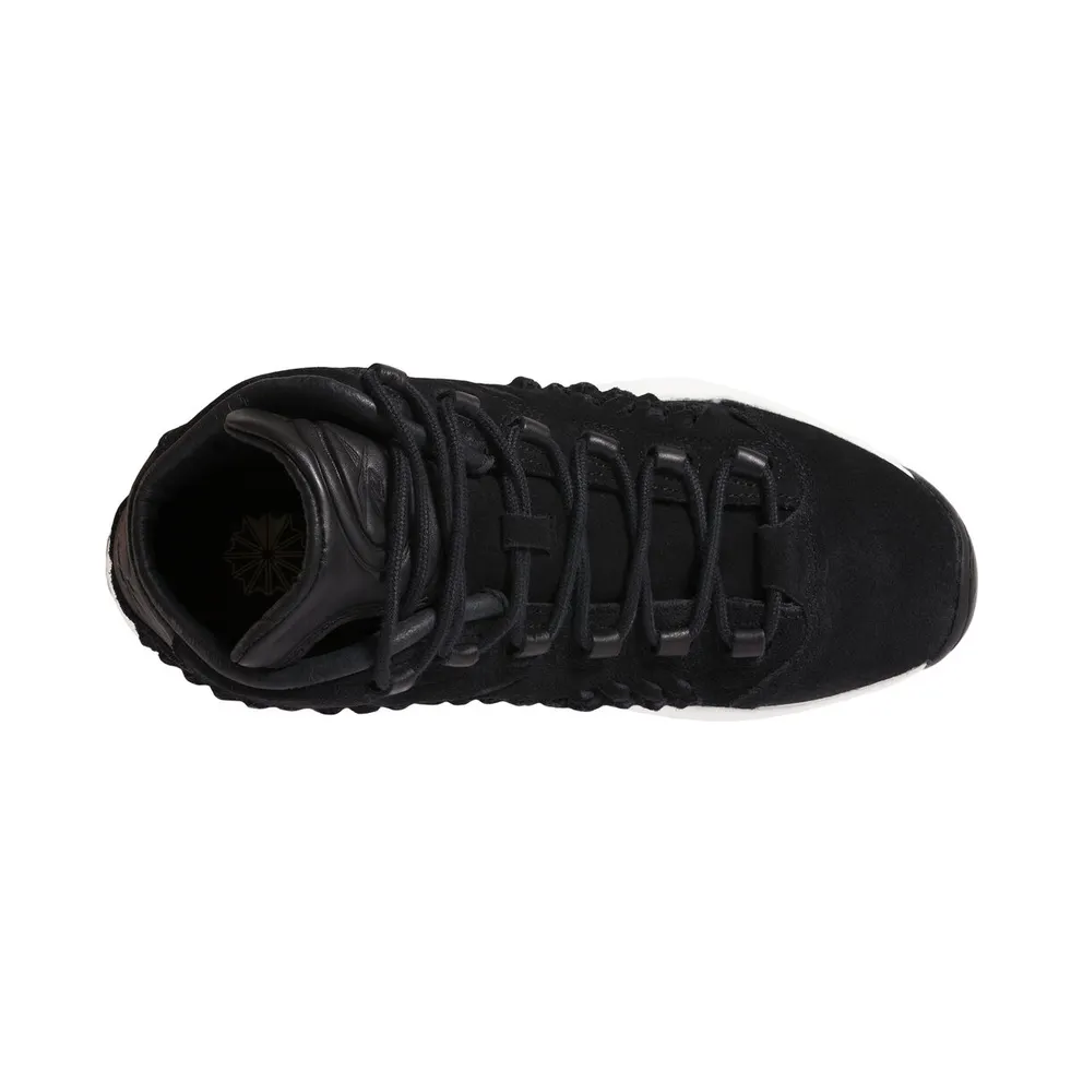 Reebok Question Mid Hall of Fame Black Braid Black/White (Other Brands Reebok)