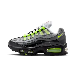 Nike Air Max 95 GS LEGO Neon “Black / Dark Smoke Grey / Smoke Grey / Metallic Silver” (IO4801-002)