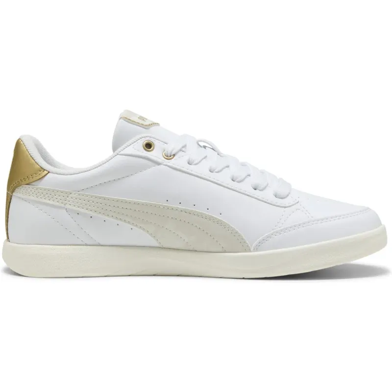 Puma Vikky Star DayINight Sneaker Damen 01 – PUMA white/vapor gray/PUMA gold 42.5 für Damen, weiß, Größe 36 ½ EU (402602)