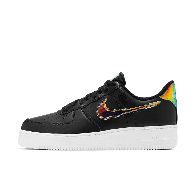 Nike Air Force 1 Low 07 LV8 Iridescent Pixel Swoosh Black (CV1699-002)