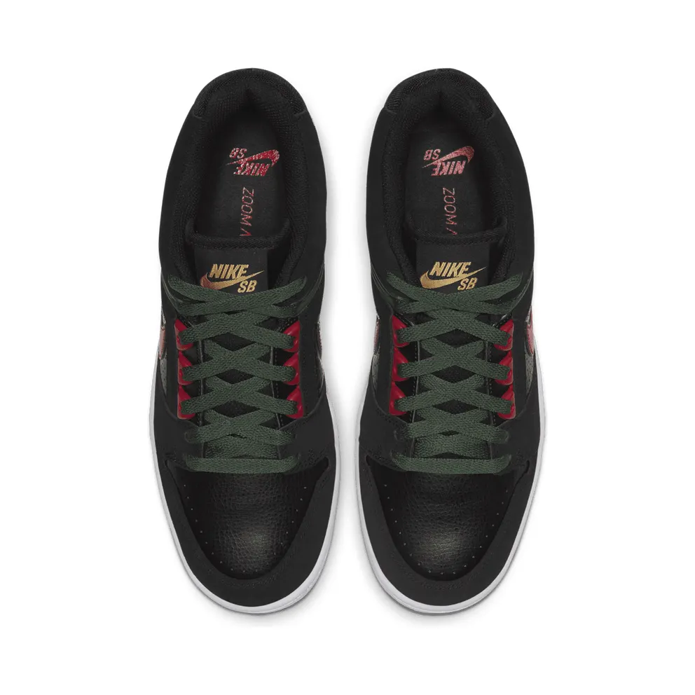 Nike SB Air Force 2 Low Black Gucci Black/Deep Forest-Gym Red (AO0300-002)
