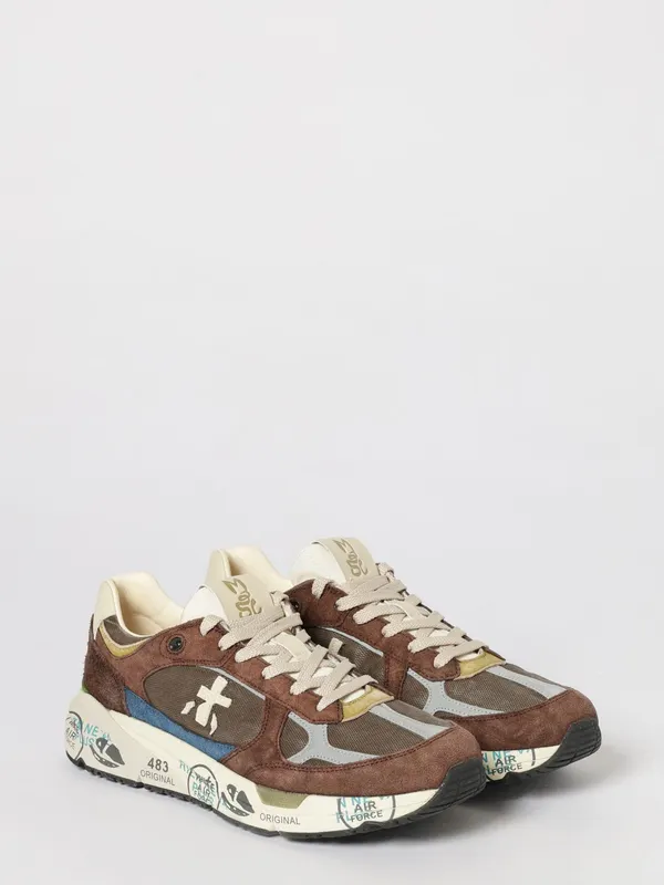 Premiata Mase Suede and Canvas Beige (MASE258026)