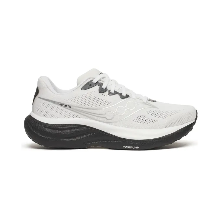 SAUCONY Ride 19 “White / Black” (S21055-103)