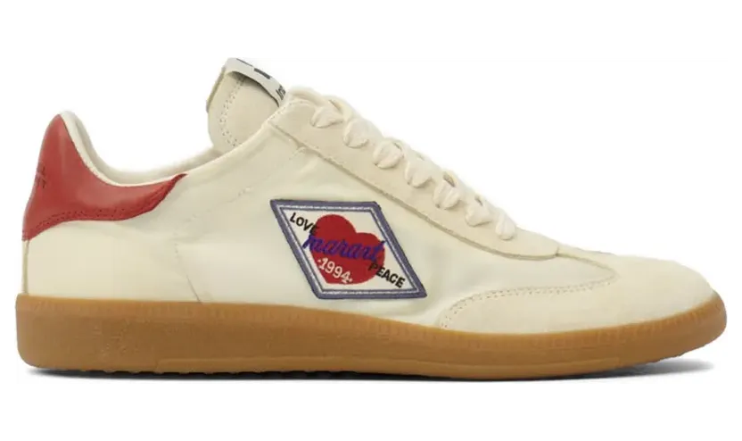 ISABEL MARANT Kaycee sneakers met logopatch – Beige (BK0055FAD2E13S)