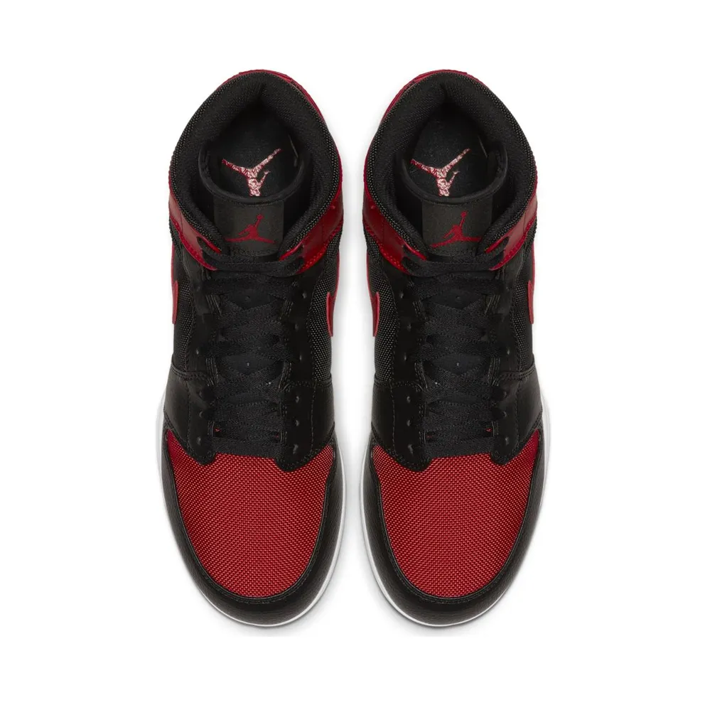Jordan 1 TD Mid Bred Black/Varsity Red-White-Varsity Red (AR5604-061)