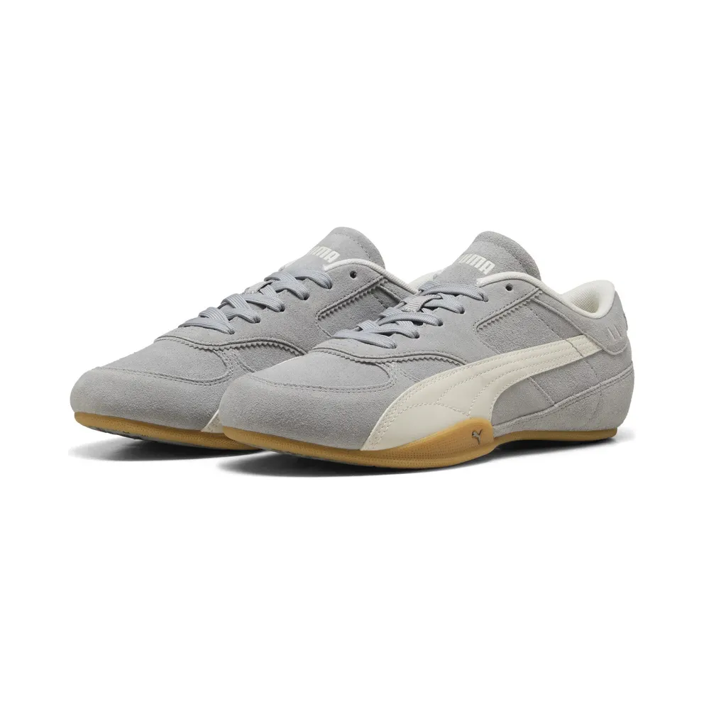 Puma Bella Mina Suède “Gray Echo / Gum” (407671_02)