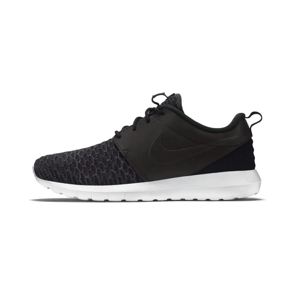 Nike Roshe Run Flyknit PRM Black White Black/Black-Dark Grey-White (746825-001)