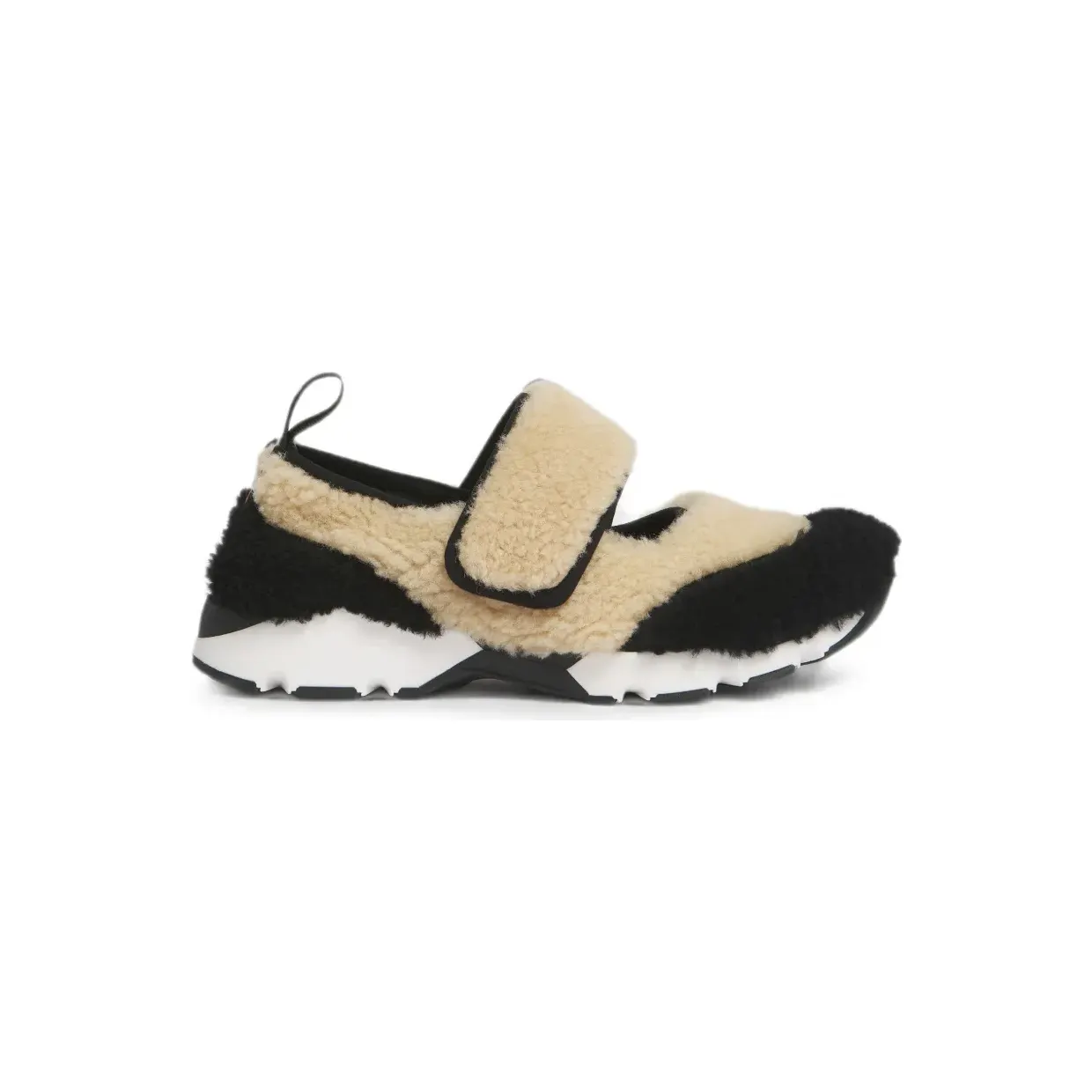 Marni Mary Jane Running aus schwarzem Shearling (SNZW020602P9282)