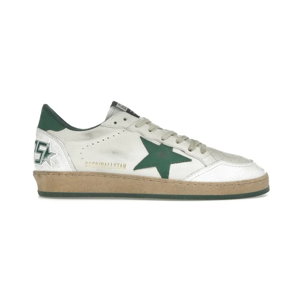 Golden Goose Ball Star White Green Star (GMF00117.F000325.10502)