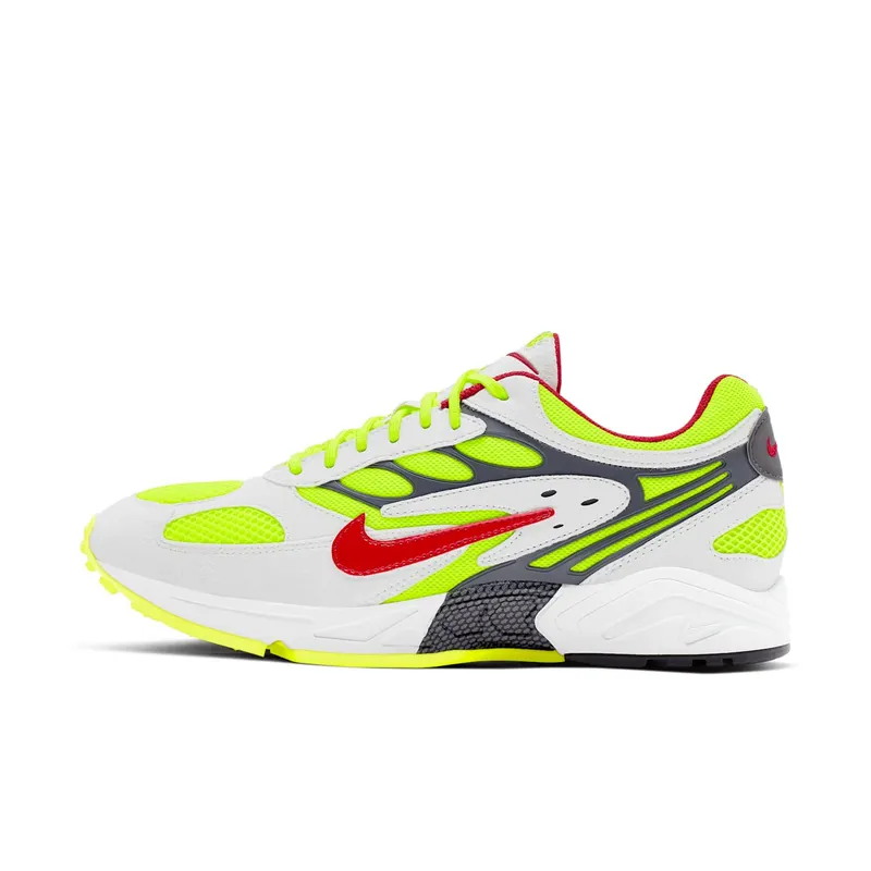 Nike  Air Ghost Racer White Atom Red Neon Yellow White/Atom Red-Neon Yellow-Dark Grey-Gym Red (AT5410-100)