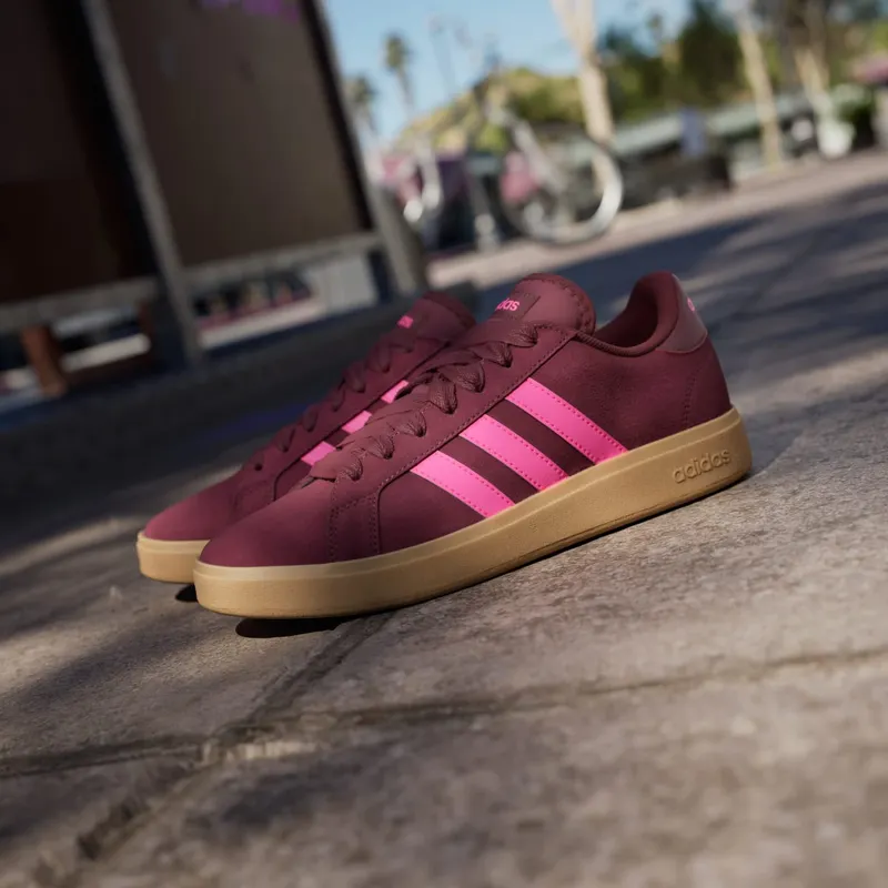 Adidas Grand Court Base 00s Shadow Red / Lucid Pink / Gum (JQ3598)