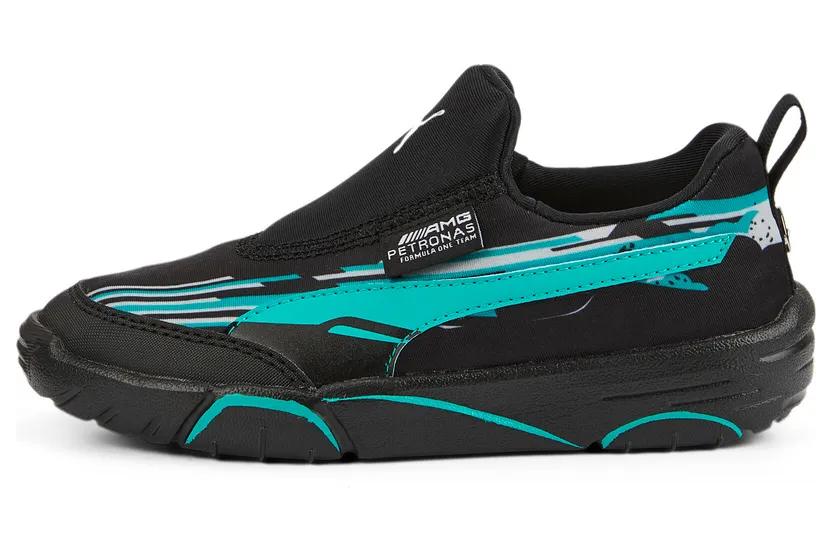 Puma Mercedes-AMG Petronas Formule 1 Bao Kart motorsportschoenen Zwart/Groen (307243-02)