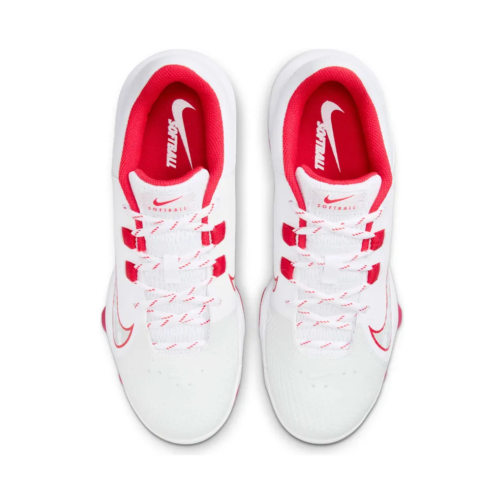Nike Hyperdiamond 4 Pro MCS White Pure Platinum University Red (FZ0921-104)