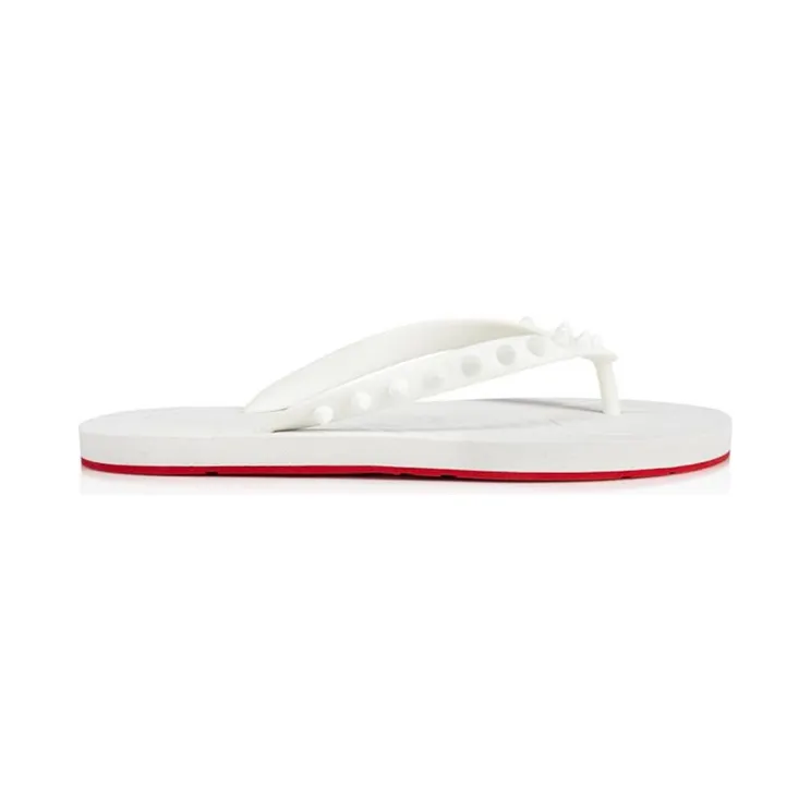 Christian Louboutin Loubi Flip Slide White (1210655WH01)