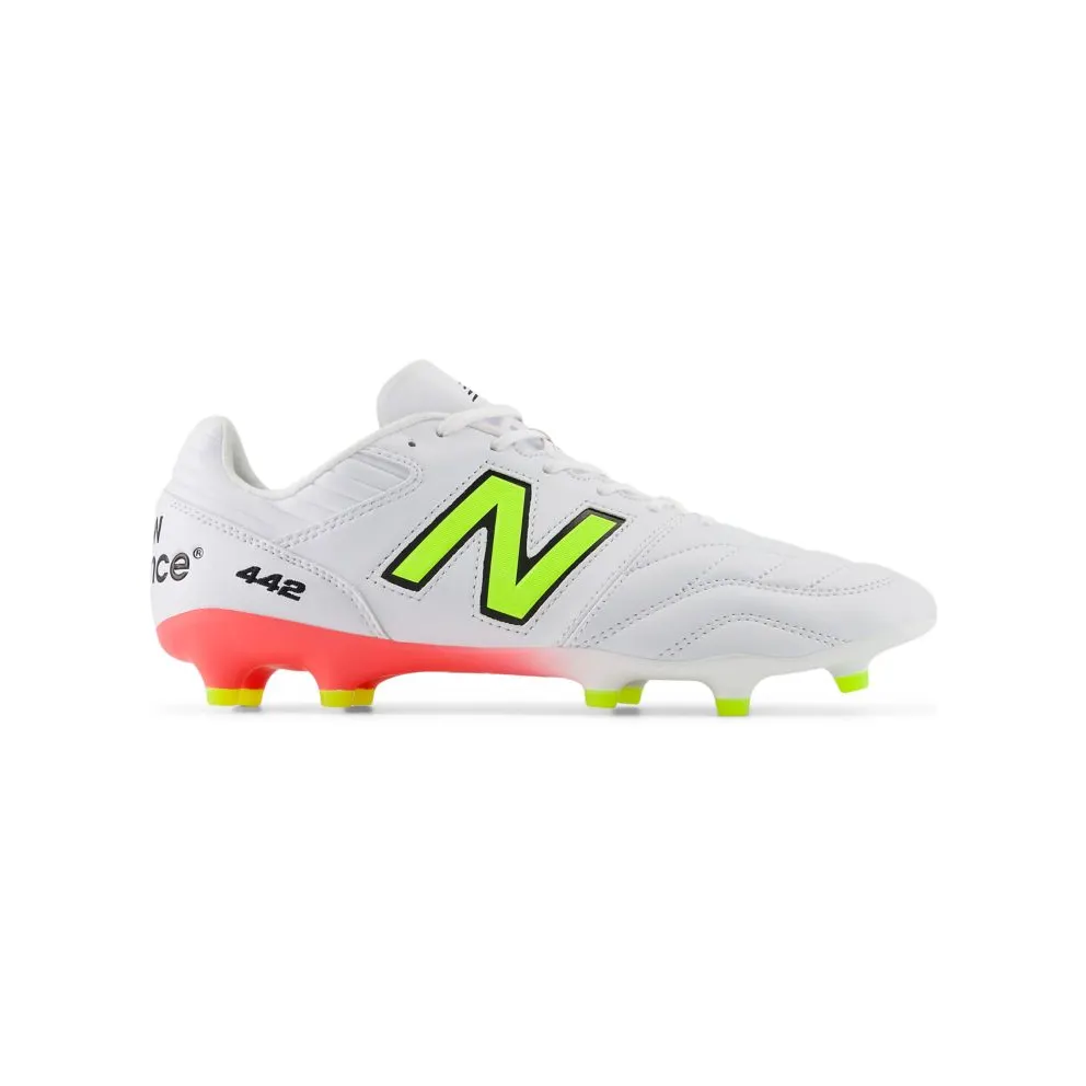 New Balance 442 Pro FG v2 White Energy Red Hi-Lite (MS41FMB2)