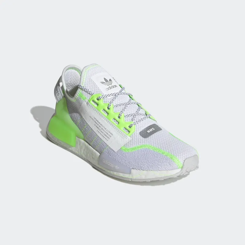 adidas NMD_R1 V2 Cloud White / Signal Green / Grey One (GX0538)