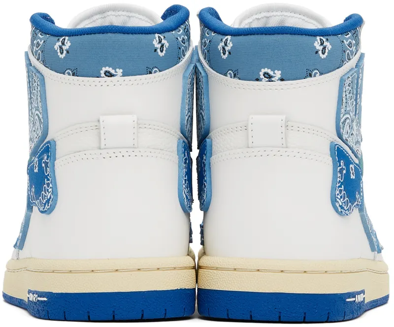 AMIRI White & Blue Skel Top Hi Bandana (PS22MFS016-420)