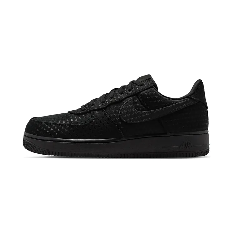 Nike Air Force 1 Valentine’s Day – Triple Black (2026) “Black / University Red” (IB6836-001)