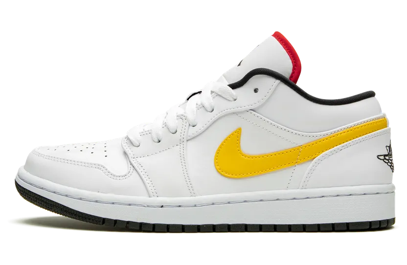 Air Jordan 1 Low ‘Multi-Color Swoosh’ White/Multi-Color/Black (CW7009-100)