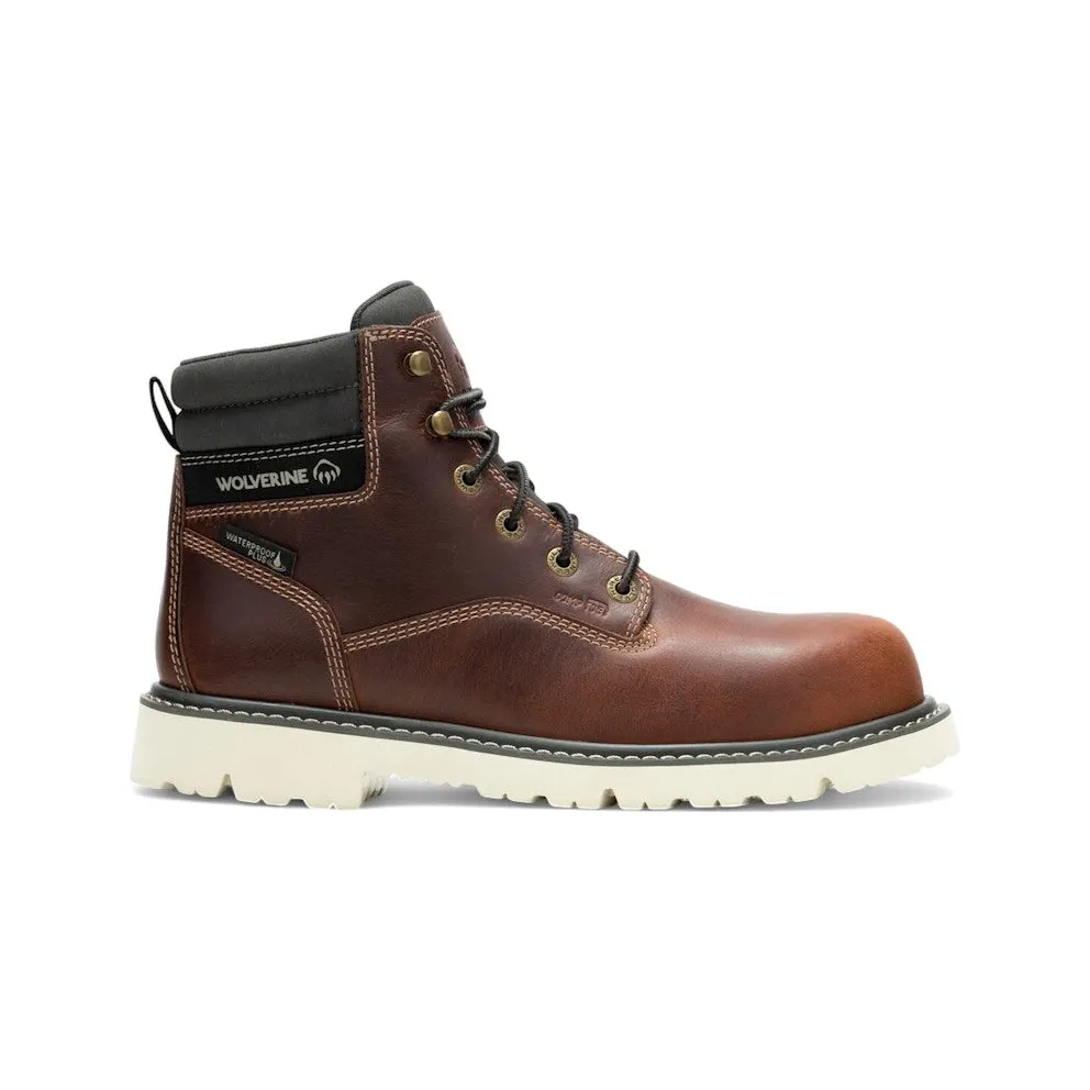 Wolverine Revival Waterproof Composite Toe Boots Rust Brown (W241016)