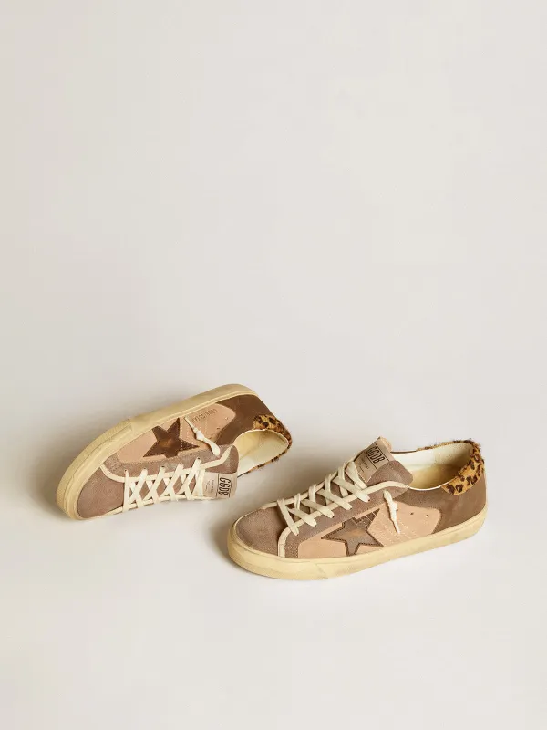 Golden Goose Women’S Super-Star In Suede With Leather Star And Pony Skin Heel Tab (GWF00842.F006661.82843) (2)