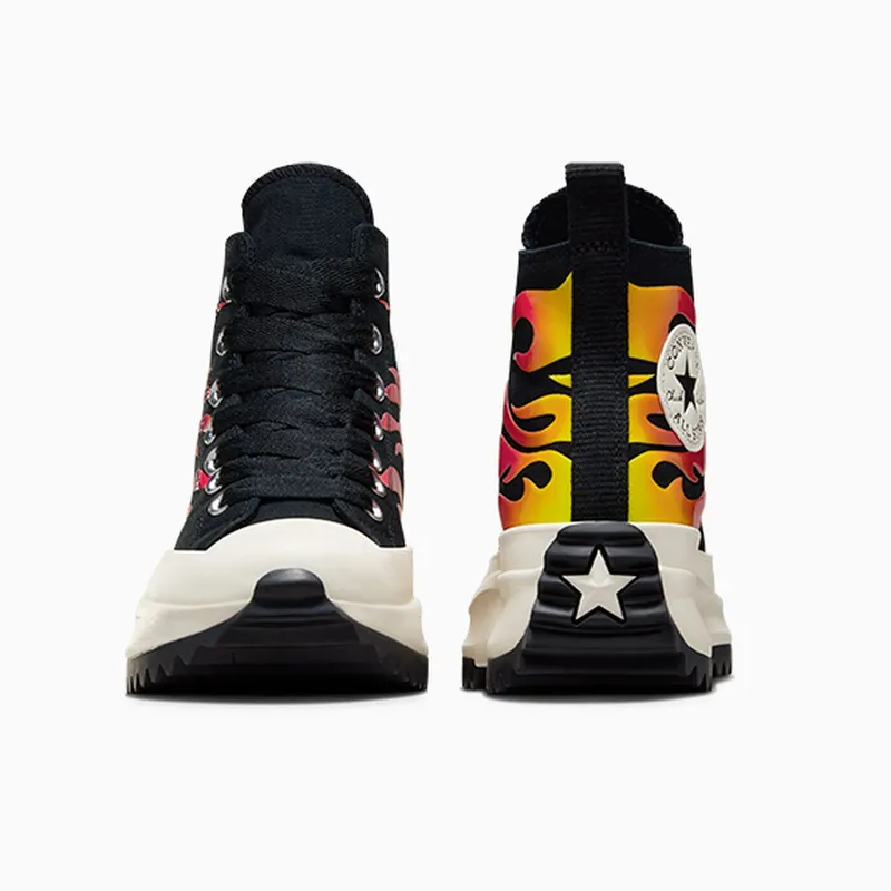 Converse Run Star Hike Platform Flames Black/White/Enamel Red (A08766C)