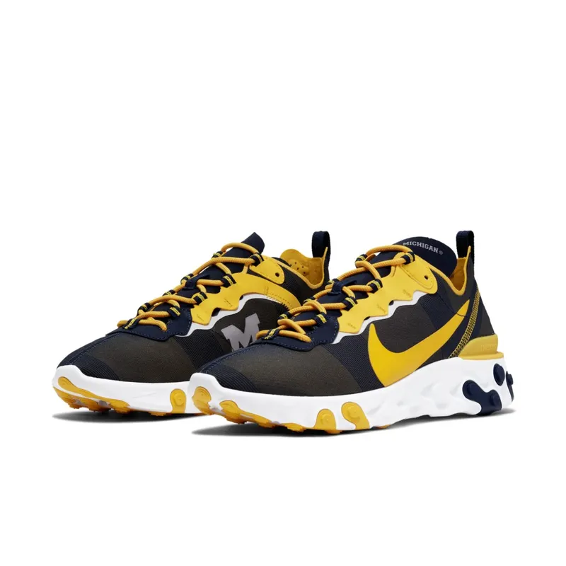 Nike React Element 55 Michigan College Navy/White-Amarillo (CK4846-400)