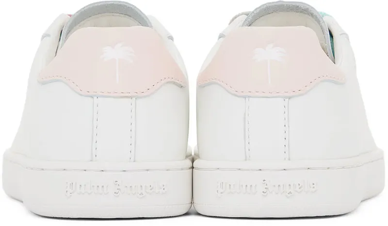 Palm Angels Kids White & Pink Palm 1 (PGIA002S22LEA0020130)