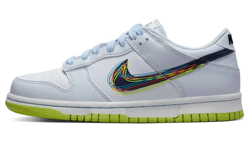 Nike Dunk Low (GS) “3D Swoosh” (DV3478-100)