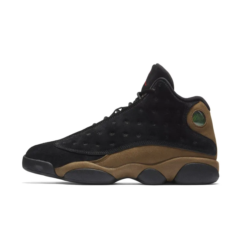 Jordan 13 Retro Olive Black/True Red-Light Olive (414571-006)