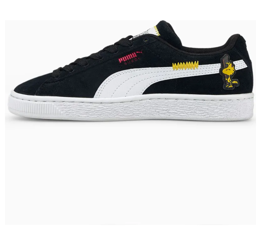 Puma x PEANUTS Suede Classic XXI Jugend Schwarz/Weiß (380933-01)