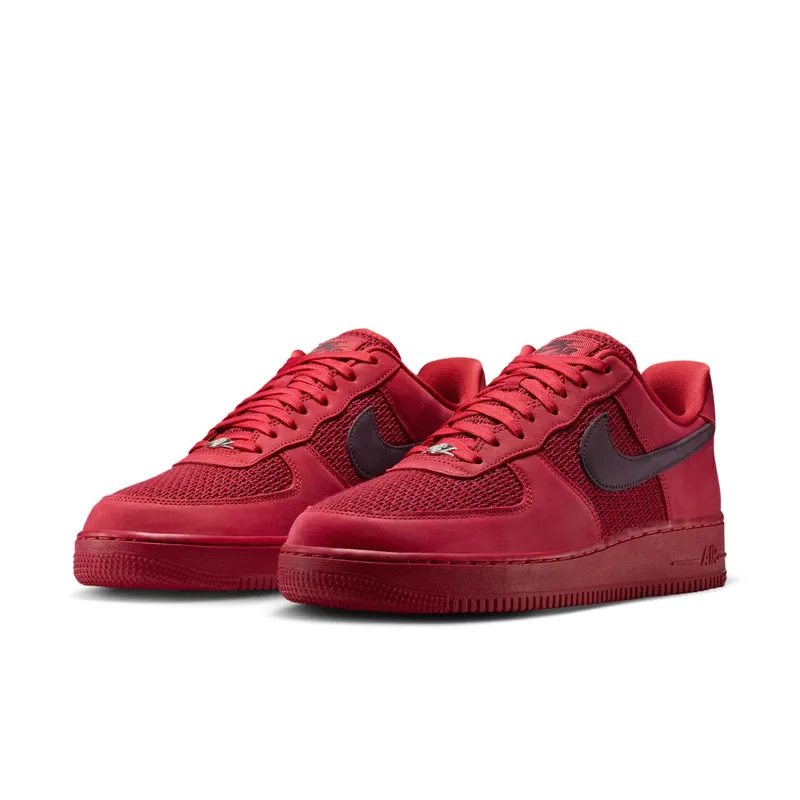 Nike Air Force 1 ’07 LV8 “Tough Red Metallic Silver” (II9807-600)