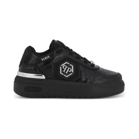 Philipp Plein SK8R sneakers met krokodillen-reliëf – Beige (PAFSUSC0962PTE003N)