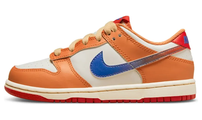 Nike Dunk Lowen White “Sail / University Red / Hot Curry / Game Royal” (DH9756-101)
