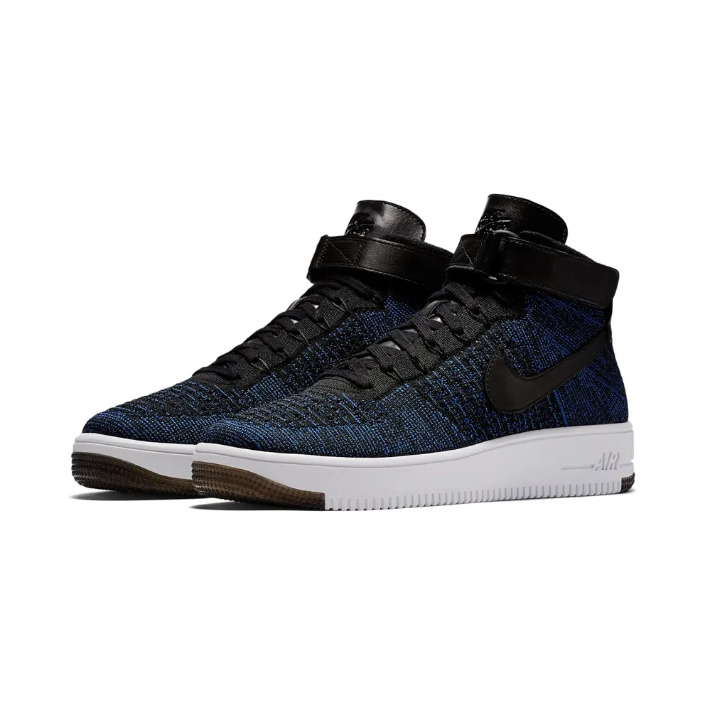 Nike Air Force 1 Ultra Flyknit Mid “Game Royal / White / Black” (817420-400)