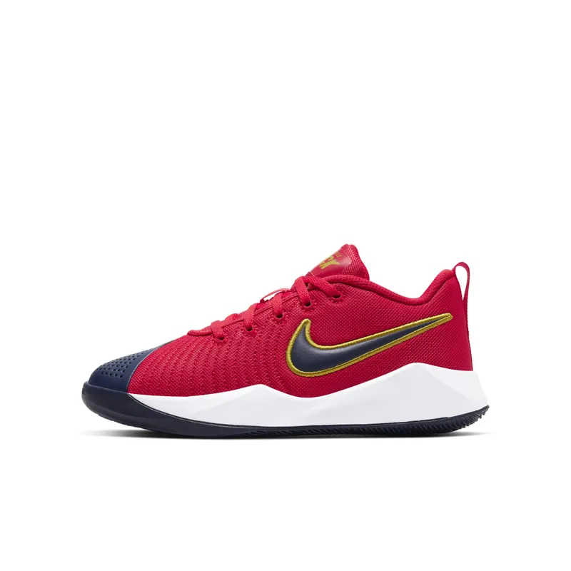 Nike  Team Hustle Quick 2 University Red Navy (GS) University Red/Saffron Quartz/White (AT5298-602)