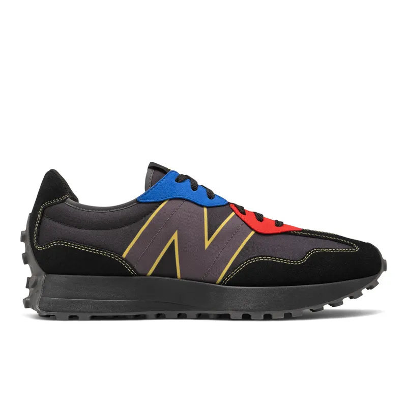 New Balance 327 Black Yellow Blue Red (MS327BC1)